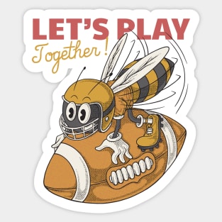 Gridiron Buzz Sticker